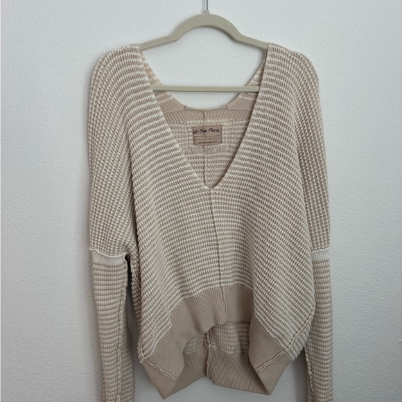 Free People Cream Knit Sweater - Picture 2 of 2